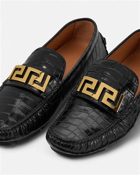 versace schuhe croc|versace collection loafers.